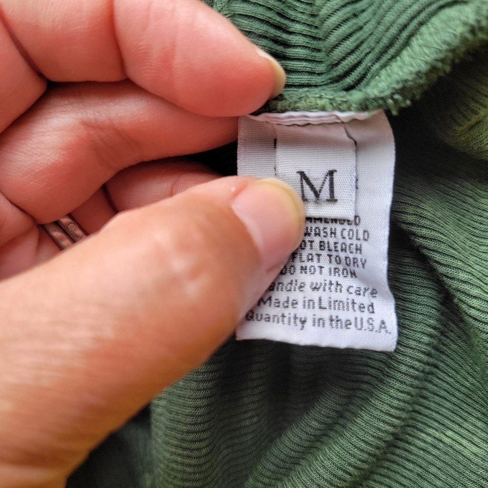 Michael Lauren Green Crisscross Top - Picture 14 of 16